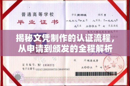 九寨沟揭秘文凭制作的认证流程，从申请到颁发的全程解析
