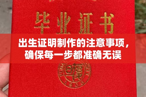 九寨沟出生证明制作的注意事项，确保每一步都准确无误