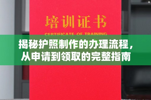 九寨沟揭秘护照制作的办理流程，从申请到领取的完整指南