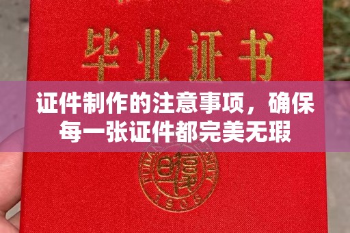 九寨沟证件制作的注意事项，确保每一张证件都完美无瑕