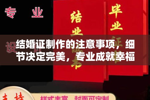 九寨沟结婚证制作的注意事项，细节决定完美，专业成就幸福