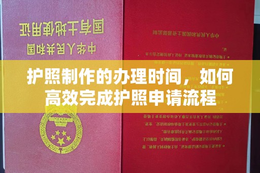 九寨沟护照制作的办理时间，如何高效完成护照申请流程