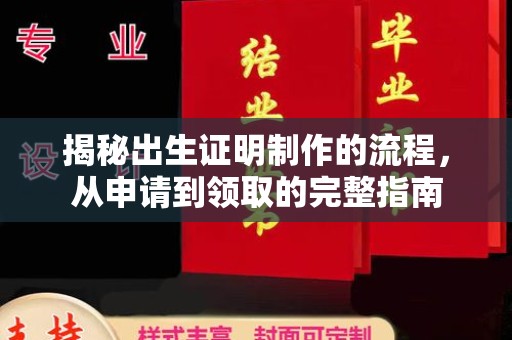 九寨沟揭秘出生证明制作的流程，从申请到领取的完整指南