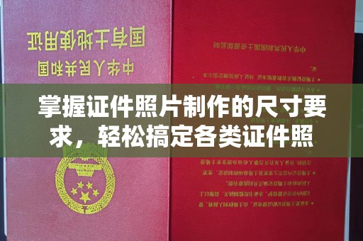 九寨沟掌握证件照片制作的尺寸要求，轻松搞定各类证件照