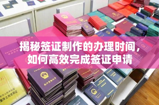 九寨沟揭秘签证制作的办理时间，如何高效完成签证申请