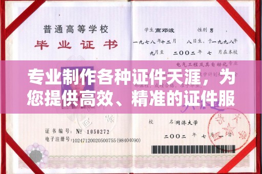九寨沟专业制作各种证件天涯，为您提供高效、精准的证件服务